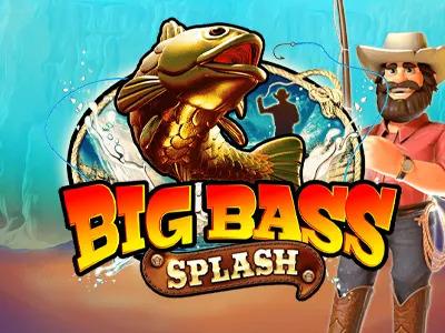 Big Bass Splash Slot Cover Fisherman Fish Water