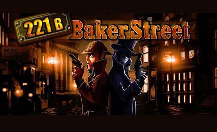 221b Baker Street Merkur. Two detectives on the game cover.