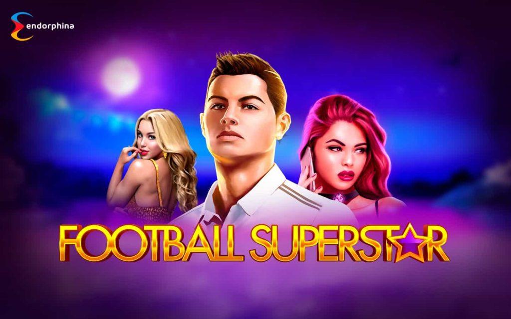 Football Superstar Endorphina. Slot cover with Cristiano Ronaldo in the front.