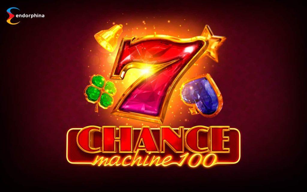 Chance Machine 100 Slot. Giant Ruby 7 with gems surrounding it.